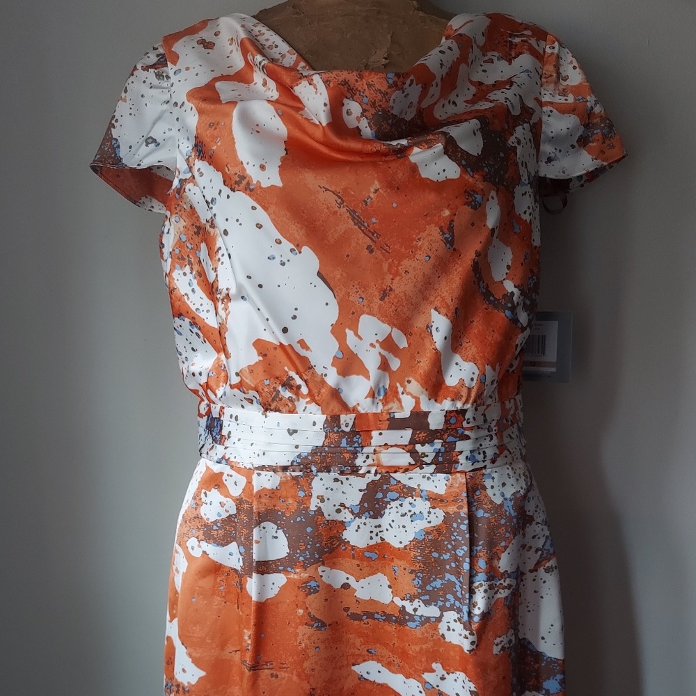 Andrew Marc Size 12 Print Dress NWT